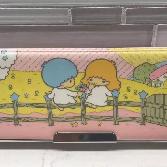 1976 Rare Sanrio Little Twin Stars DoubleSided PencilCase/only pencil case/Japan - Picture 3 of 10